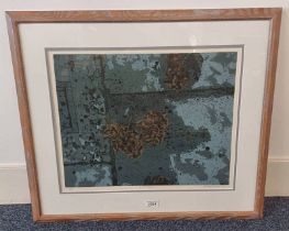 R W BATCHELOR 'WET PAVEMENT' SIGNED IN PENCIL FRAMED ARTISTS PROOF 46 CM X 37 CM