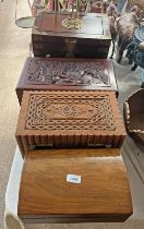 BRASS BOUND ORIENTAL BOX,