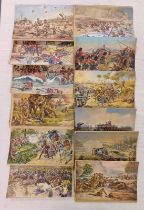 ATTRIBUTED TO R CATON WOODVILLE 19TH CENTURY MILITARY SCENES 4 BEAR SIGNATURE,