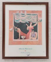 ALBERT MORROCCO, FRAMED POSTER FOR THACKERAY GALLERY, OVERALL SIZE,