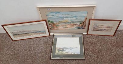 SELECTION OF VARIOUS WATERCOLOURS BY KENNETH ROBERTSON ETC.