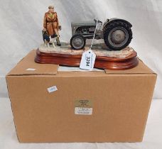 BORDER FINE ARTS FIGURE SH91 AN EARLY START SIGNED AYRES Condition Report: Tractor