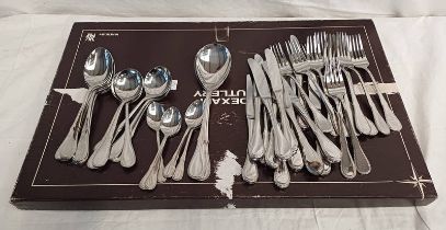 CANTEEN OF SILVER PLATED CUTLERY MARKED W.M.