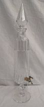 CUT GLASS SPIRIT/WHISKEY FOUNTAIN WITH STOPPER,