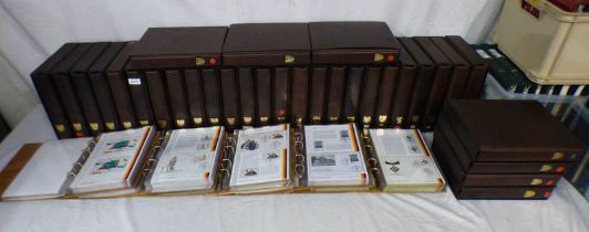 COLLECTION OF GERMANY WEST BUNDESPOST IN 37 BINDERS OF STAMPS EACH INDIVIDUALLY COLLECTED ON AN FDC,