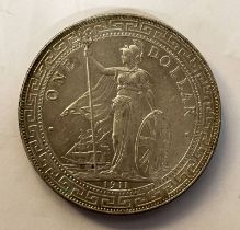 1911B TRADE DOLLAR