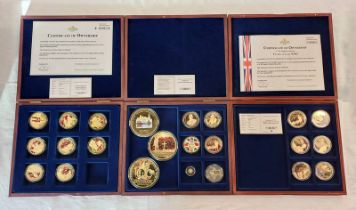 '100 YEARS REMEMBRANCE DAY' 9-COIN PROOF SET WITH A 14CT GOLD COIN,