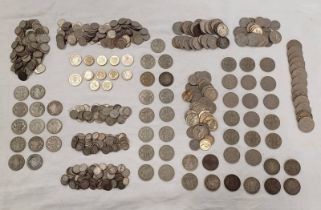 SELECTION OF VARIOUS MOSTLY PRE-DECIMAL UK COINAGE TO INCLUDE PRE-1920 SIXPENCES & THREEPENCES,