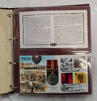 BENHAMS ALBUM THE MEDAL COLLECTION OF 13 MEDAL COVERS INCLUDING THE AFRICA STAR,