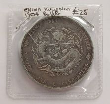 1904 CHINA KIANGNAN PROVINCE SILVER DOLLAR