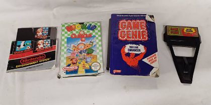 NINTENDO NES KICKLE CUBICLE TOGETHER WITH MARIO & DUCK HUNT & GAME GENIE