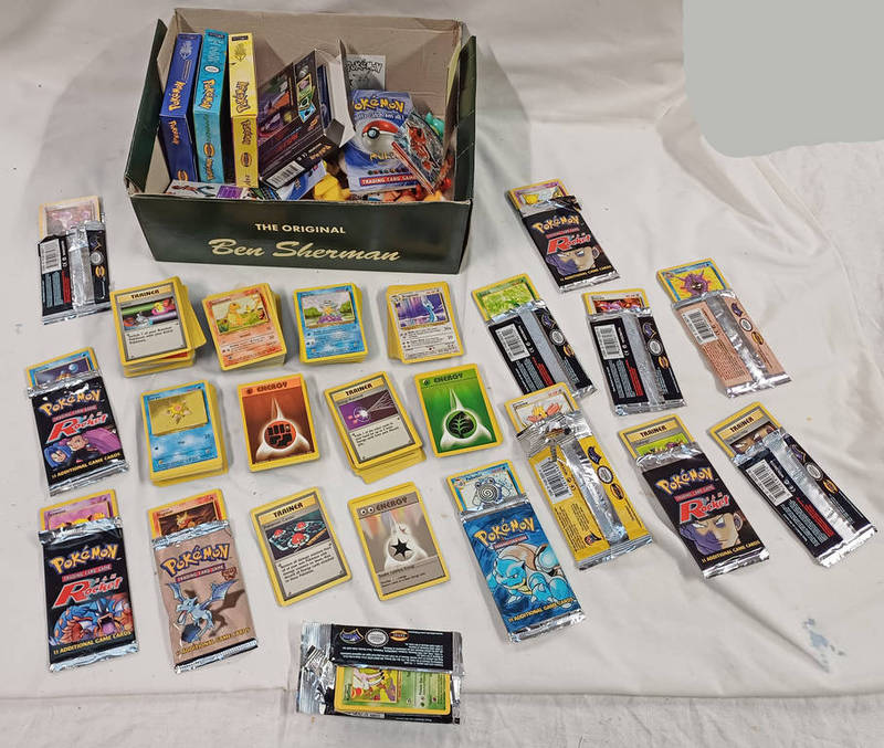 SELECTION OF OPENED POKEMON TRADING CARDS - ALL OPENED