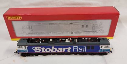 HORNBY R3057 OO GAUGE CLASS 92 'C STOBART RAIL' 92017 LOCOMOTIVE.