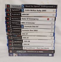 SELECTION OF VARIOUS PS2 GAMES INCLUDING STATE OF EMERGENCY, NEED FOR SPEED: UNDERGROUND,