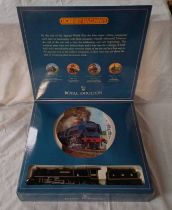 HORNBY R459 OO GAUGE ROYAL DOULTON LMS CITY OF ST ALBANS 6253 STEAM LOCOMOTIVE & PLATE.
