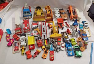 SELECTION OF PLAYWORN DINKY, BURAGO, MATCHBOX, ETC, MODEL VEHICLES INCLUDING AUDI QUATTRO,