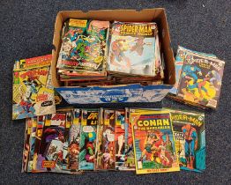 SELECTION OF VARIOUS MARVEL RELATED COMICS INCLUDING TITLES SUCH AS THE INCREDIBLE HULK & THE