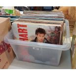 SELECTION OF VARIOUS VINYL MUSIC ALBUMS INCLUDING ARTISTS SUCH AS MEAT LOAF, CHRIS REA,