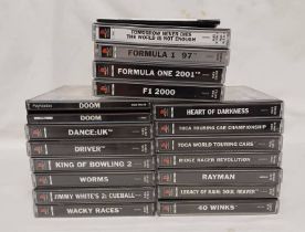 SELECTION OF VARIOUS SONY PLAYSTATION GAMES INCLUDING TITLES SUCH AS DOOM, WACKY RACES,