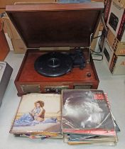 VARIOUS VINYL SINGLES INCLUDING ARTISTS SUCH AS VAN HALEN, MADONNA,