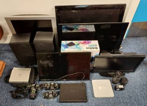 SELECTION OF VARIOUS TURNTABLES,TVS DVD PLAYERS SPEAKERS,
