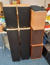 FIVE BOWERS & WILKINS STEREO SPEAKERS CONSISTING OF 2 X DM603 S3,