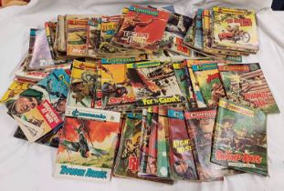 QUANTITY OF COMMANDO COMICS RANGING FROM ISSUE 196-758 Condition Report: The issues