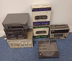 VARIOUS VINTAGE STEREO EQUIPMENT INCLUDING PIONEER CX-7000 CASSETTE RECEIVER,