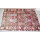 A Bakhtiari Carpet, the compartmentalised field of plants and trees enclosed by floral borders,