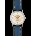 Breitling: A Chrome Plated Automatic Centre Seconds Wristwatch, signed Breitling, Geneve, circa