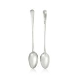 A Pair of George III Silver Basting-Spoons, by Hester Bateman, London, 1785