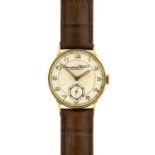 IWC: A 14 Carat Gold Wristwatch, signed International Watch Co, Schaffhausen, circa 1940, (calibre