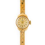 Tudor: A Lady's 9 Carat Gold Wristwatch, signed Tudor, model: Royal, 1965, manual wound lever