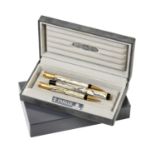 A Parker Duofold Fountain-Pen, Rollerball-Pen and Mechanical Pencil,