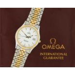 Omega: A Bi-Metal Calendar Centre Seconds Wristwatch, signed Omega, model: Seamaster, circa 1985,