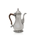 A George II Silver Coffee-Pot, by William Grundy, London, 1753