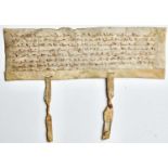 Essex - BicknacreManuscript Power of Attorney from Robert de Mopeshale of Woodham Ferrers and his