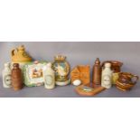 A Small Collection of 19th Century and Later English Pottery, including Stoneware flagon and