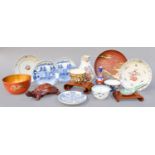 A Group of 18th Century and Later Chinese Porcelain, including: A Blue and White Tea Bowl, other