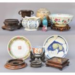 A Quantity of Chinese Porcelain, including: A 19th Century Famille Rose Bowl, A 19th Century