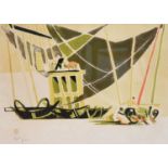 Edouard Pignon (1905–1993) French"Ostende"Signed and numbered XXVI/LX, lithograph, 32.5cm by 44cm