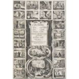 A Set of Five 17th Century Block Prints/Book Plates, circa 1670