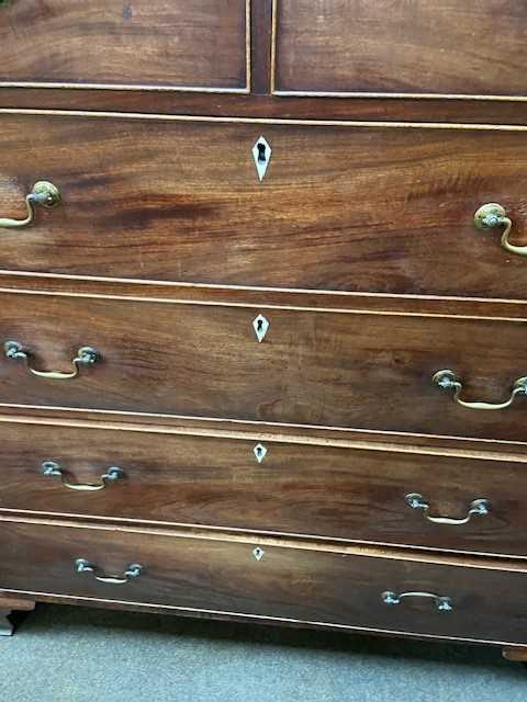 A George III Mahogany Five-Height Chest of Drawers, 146cm by 59cm by 156cmWith non-transferable - Image 2 of 2