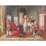 Manner of Jean Paul Sinibaldi (1856-1909)A concert for the CardinalIndistinctly signed, oil on