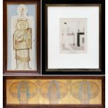 Glasgow School (19th/20th century)Art Nouveau designLithograph, together with a watercolour