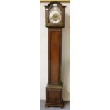 A Small Mahogany Cased Modern Longcase Clock, retailed by Ogden & Sons, London and Harrogate, with