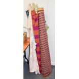 Assorted Lengths of Fabric and Haberdashery Trims, comprising numerous lengths of pompom, sequin and