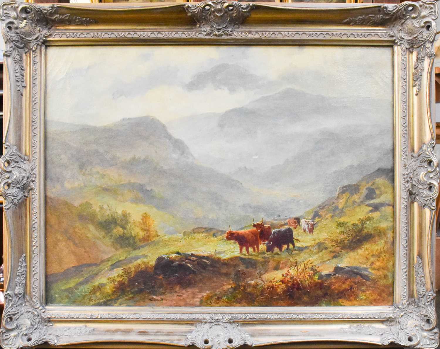 * Russell (19th/20th century) "Sketch above Elterwater, Westmorland"Signed and dated 1892, titled - Image 2 of 2