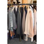 Assorted Modern Ladies and Gents Clothing, comprising a navy Aquascutum double breasted jacket,