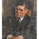 George Findlay McKenzie (fl.1930-1937) Scottish Portrait of a gentleman, half length, seated,